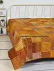 Indian silk kantha quilts handmade patchwork reversible King bedspreads bedding