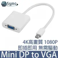 在飛比找momo購物網優惠-【UniSync】Mini DisplayPort轉VGA高