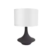 Symphony Curvy Modern Ceramic Table Lamp Light Large Black