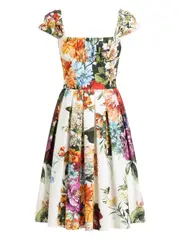 [Dolce & Gabbana] Dolce & Gabbana-Abito Con Stampa A Fiori-Donna 38 IT
