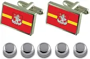 [Select Gifts] Shirt Dress Studs Vilnius City Lithuania Flag Cufflinks