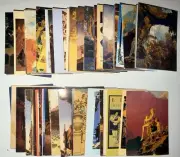 MAXFIELD PARRISH 90 Card SET PORTRAIT OF AMERICA Complete Trading Card 1994