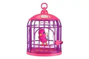 Little Live Pets - Lil' Bird Bird Cage: Tiara Twinkles, New Light Up Wings with 20 + Sounds, and Reacts to Touch
