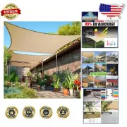 Customizable Sand Sun Shade Sail - 12' x 20' Rectangle for Outdoor Bliss