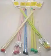 Set of Daisy Plastic Single Point Needles Color Coded - US Size 17 10" Long
