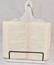 Wooden Cook Book Stand Recipe Tablet Stand Handmade Recipe Book Holder 14x9