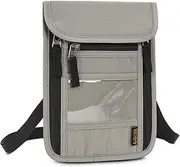 [Clakllie] Fasion Passport Bag Lightweight Mobile Phone Bag for Women Men Utility Travel Bag Outdoor Water Resistant Neck Bag