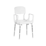 Rebotec Lyon - Height Adjustable Commode Shower, Bath Chair