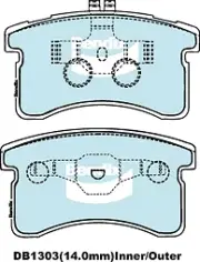 Bendix General CT Front Brake Pad Set for Daihatsu Handi L500 0.7L EF-EL Petrol (for: Daihatsu)