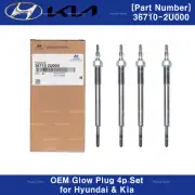 Genuine OEM 367102U000 Glow Plug 4P Set for Hyundai Tuscon Kona Kia Sportage