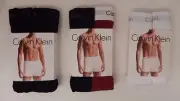 2 CALVIN KLEIN MENS COTTON CLASSICS BOXER BRIEFS BLACK WHITE RED SIZES: S M L XL
