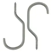 Sunlite Bicycle Storage Hooks Grey // Card of2