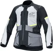 Alpinestars Andes Air, textile jacket Drystar , color: Light Grey/Dark Grey/Black/Neon-Yellow , size: L