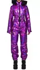 Club Exx Aurora Beam Holographic Snowsuit-Purple