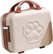 [Generic] Small Suitcase Case with Handle Portable Upright Luggage Set Mini Case for Travel Business