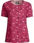 LANDS' END Plus Size 1X, 2X Dogwood Rayon Short Sleeve T-Shirt Top NWT $58