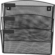 Parliky Hanging Metal Wall File Organizer Wall File Holder Office Folder Storage A4 Magazine Rack Organizer for Office