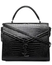 Saint Laurent Medium Crocodile Embossed Cassandra Top Handle Bag (Authentic Pre-Loved)