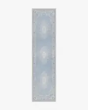 75' x 305' | Machine Washable Runner Rug | Kid & Pet Friendly | Indoor Rug | Lady Whistledown Soft Blue Rug by Bridgerton | Ruggable