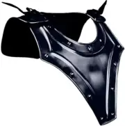 Medieval Neck Protection Blackened Armor Gorget Knight Crusader Armor Black