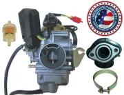 fits 26mm Carburetor Intake Manifold Kit for 150cc Go Kart Go Cart Howhit Carb