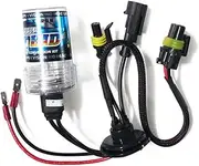 ELAYARD 1 Set Xenon Kit with Digital Ballast Bright Xenon Bulb for Car Headlights Easy Plug and Play Installation Hours Lifespan High Intensity Lighting