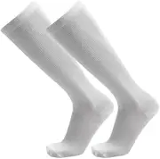[Vaveren] White Calf Compression Socks for Running Recovery L-XL
