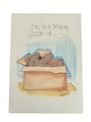 Vtg 1984 Whimsy Works I'm In a Severe State of Hug Withdrawal Greeting Card