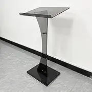 Acrylic Podium Stand, Modern Portable Pulpits, Acrylic Pulpits for Churches with Storage Shelf for Church, Conference,Speech, Classroom