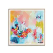 Artist Lane "Chasing Waterfalls" by Amira Rahim - 60x60cm Timber Framed Print