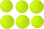 6-Pack Tennis Balls, 7cm x 6.5cm, for Training and Practice