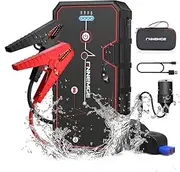 FNNMEGE 2000A Peak 21800mAh 12V Super Safe Car Jump Starter with USB Quick Charge 3.0 (Up to 8.0L Gas or 6.5L Diesel Engine).