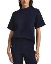 St. John Mixed Gauge Sweater