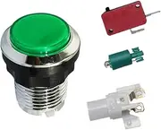 Arcade LED Push Buttons | Small Round Button for Arcade Machine | Built-in Bracket Design Video Game Console Supplies for Living Room, Internet Cafe, Bedroom