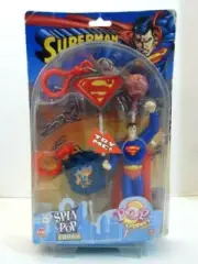 Superman Spin Pop and Pop Toppers Candy 3-Pack (2006, As Is)