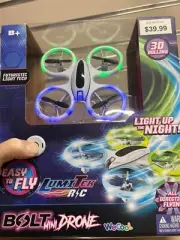 LumiTEK Remote Control LED Mini Bolt Drone-All Direction Flying-New