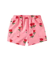 [Mini Rodini] Mini Rodini Roses cotton shorts Y 8/9 pink