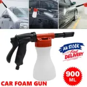 Car Foam Gun Hose Pipe Lance Pressure Soap Water Wash Sprayer Cleaning 900ML AU