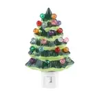 Christmas Tree Night Light Plug in Decorative Tree Light for Bedroom (Green UK)