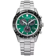 Citizen Collection BL5614-59W Eco-Drive Green Chronograph Men Watch New