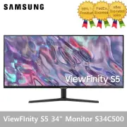 SAMSUNG ViewFInity S5 S34C500 34" Ultra Wide Monitor WQHD 3440 x 1440 21:9