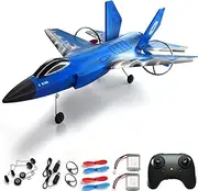 crohorizon RC Planes for Kids, Remote Control Airplane for Boys with 2 Batteries,2 Channels 2.4 GHZ Foam RC Plane,Hobby Beginners RC Plane-Blue