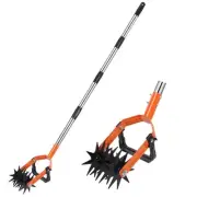 Rotary-Cultivator-Tool - Hand Tiller for Gardening, 2-in-1 Garden Weeder and ...