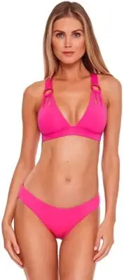MSRP $78 Becca by Rebecca Color Code Skylar Halter Top ONLY Pink Size Small