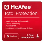 McAfee Total Protection 5 Device 2 Year