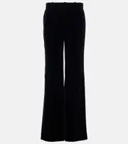 [Chloe] Chloé Cotton velvet flared pants AU 18 blue