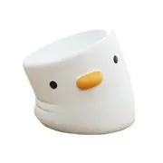 PURROOM Elevated Chick Ceramic Pet Bowl (Tilted) New