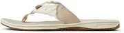 [Sperry] Women's Parrotfish Flip-Flop, Beige, 9.5