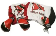 Trinidad Boxing Glove Banner Flag Keychain Trini Car Headrest Cover