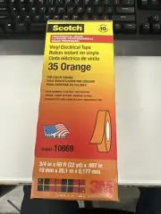 SCOTCH 3M ELECTRICAL TAPE ORANGE 10 PIECE PACK